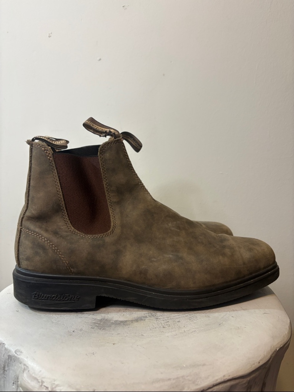 Blundstone 1306 Chelsea Boots Rustic Brown Men’s Size 12 Water Resistant Leather